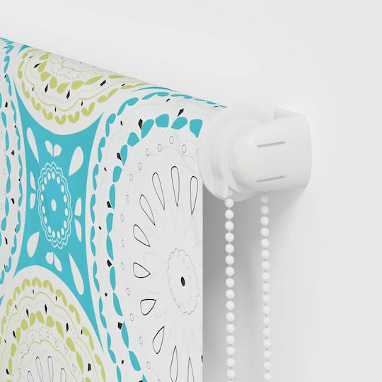 Vidaxl Shower Curtain Roll 90x240 cm Fabric Width 86 cm Blue