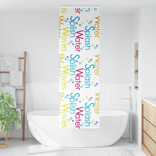 vidaXL Perdea de Baie Țesătură 80x240cm vidaXL Perdea de Baie Țesătură 80x240cm
