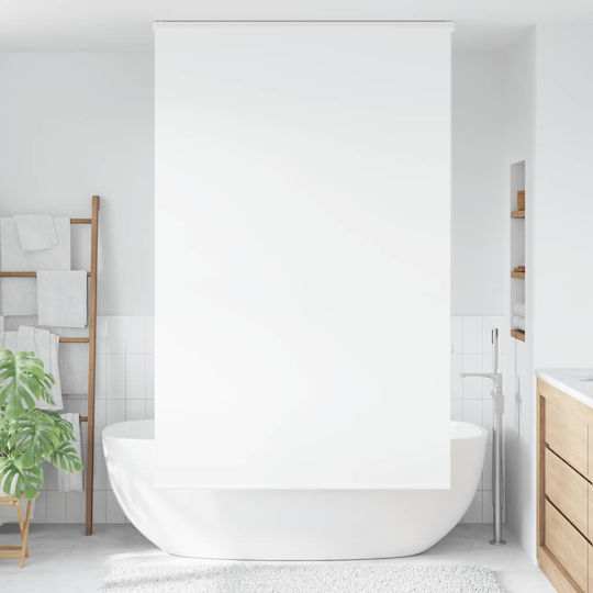 Vidaxl Shower Curtain Roll Cassette 140x240cm Fabric Width 136cm White