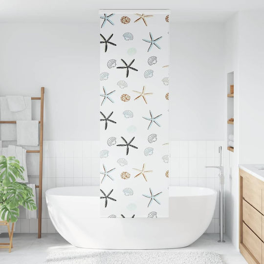 Vidaxl Perdea de Duș Rolă Casetă 60x240cm Lățime Material 56cm Multicolor Vidaxl Perdea de Duș Rolă Casetă 60x240cm Lățime Material 56cm Multicolor