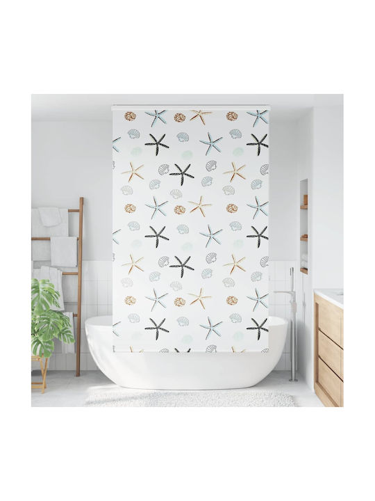 Vidaxl Shower Curtain Roll Cassette 120x240cm Fabric Width 116cm Multicolor