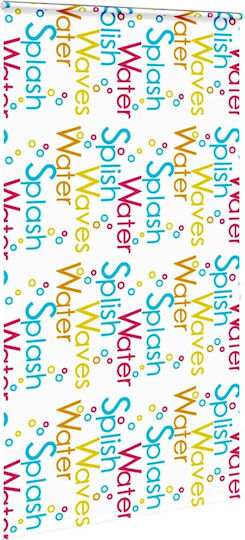 Vidaxl Duschvorhang Rollkassette 120x240 cm Stoffbreite 116 cm Mehrfarbig