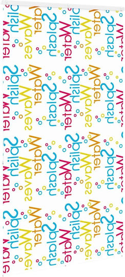 Vidaxl Duschvorhang Rollkassette 120x240 cm Stoffbreite 116 cm Mehrfarbig