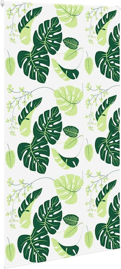 Vidaxl Perdea de Duș Rulou 130x240 cm Lățime Material 126 cm Verde