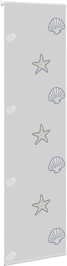 Vidaxl Duschvorhang Rolle 60x240 cm Stoffbreite 56 cm Grau