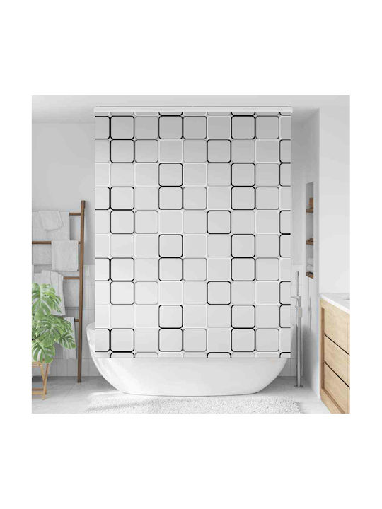 Vidaxl Shower Curtain Roll Cassette 150x240 cm Fabric Width 146 cm Multicolored