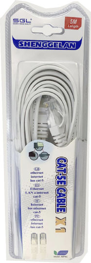 Roline U/UTP Cat.6 (Gigabit) Καλώδιο Δικτύου Ethernet 5m Γκρι