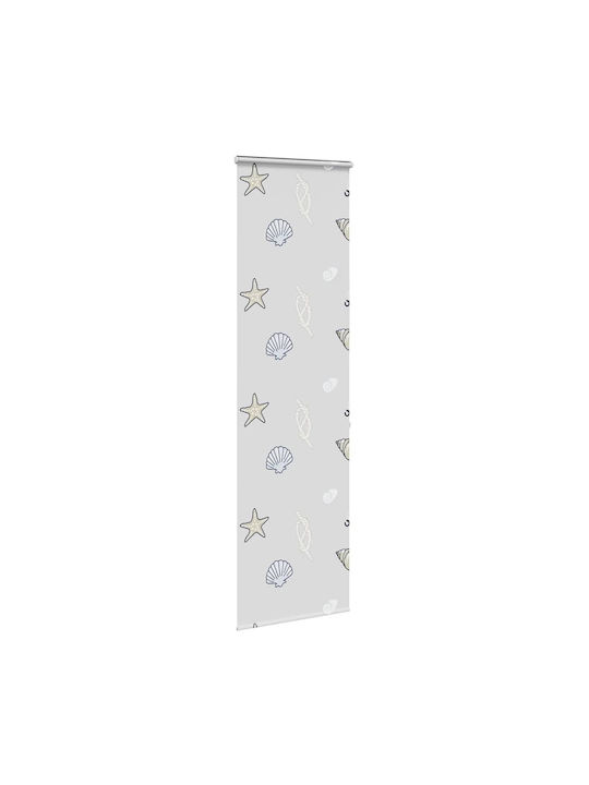Vidaxl Perdea de Duș cu Casetă Rulou 70x240 cm Lățime Material 66 cm Multicolor