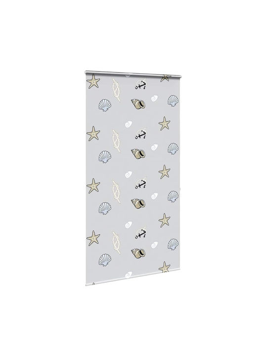 Vidaxl Perdea de Duș cu Casetă Rulou 140x240 cm Lățime Material 136 cm Multicolorată