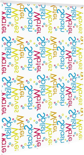 Vidaxl Shower Curtain Roll Cassette 160x240cm Fabric Width 156cm Multicolor