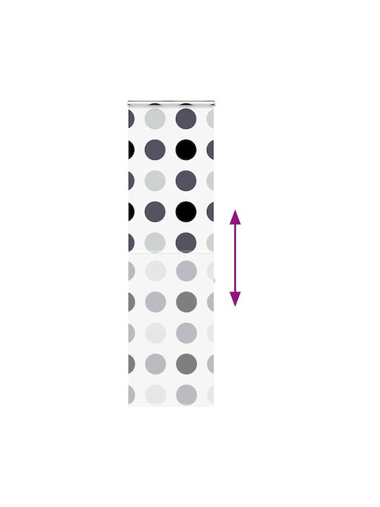 Vidaxl Shower Curtain Roll Cassette 60x240cm Fabric Width 56cm Multicolor