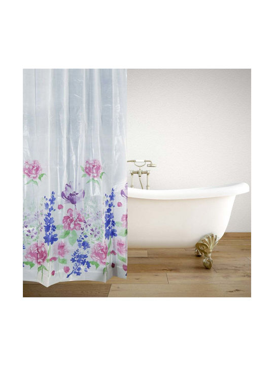 San Lorentzo Springflowers Κουρτίνα Μπάνιου Υφασμάτινη 180x180cm