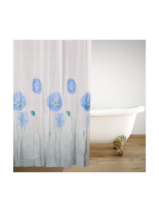 San Lorentzo Blueflowers Shower Curtain 180x180cm Blueflowers