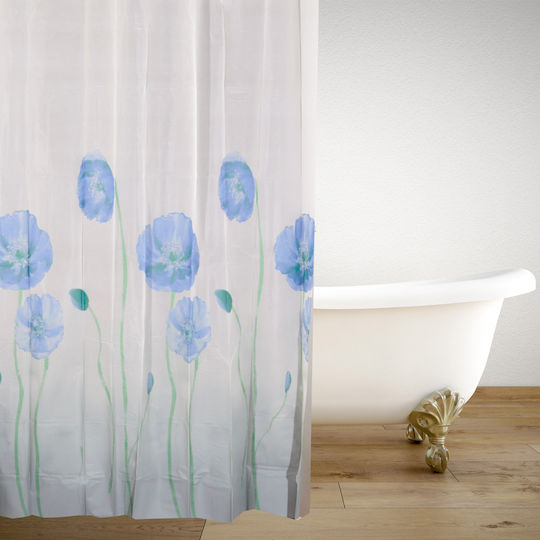 San Lorentzo Blueflowers Shower Curtain 180x180cm Blueflowers
