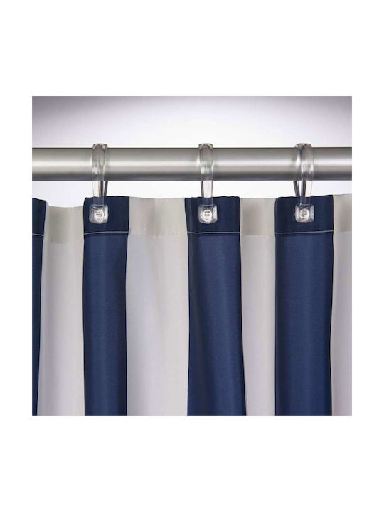 Sealskin Linje Shower Curtain Fabric 180x200cm Blue 233011324