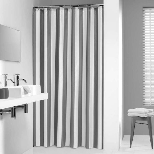 Sealskin Linje Κουρτίνα Μπάνιου Υφασμάτινη 180x200 cm Γκρι