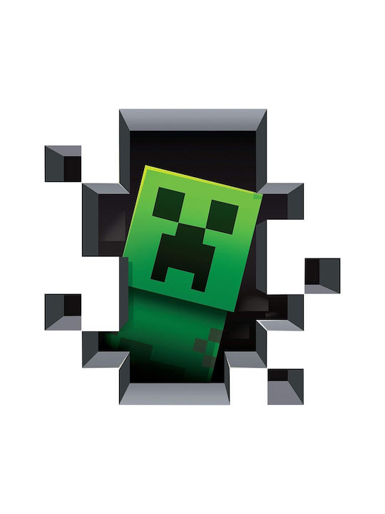 Παιδικό Διακοσμητικό Αυτοκόλλητο Τοίχου 3D Minecraft