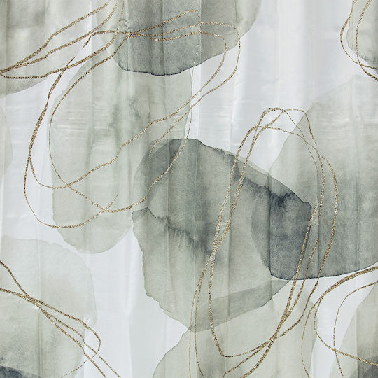 Lino Home Olelo Κουρτίνα Μπάνιου Υφασμάτινη 180x200cm Μπεζ