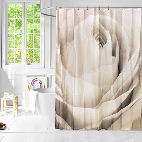 Lino Home Rozzi Κουρτίνα Μπάνιου Υφασμάτινη 180x200cm Rozzi