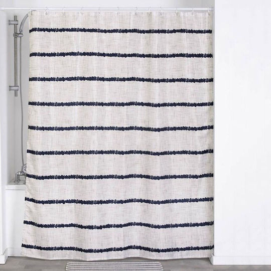 Atmosphera Manureva Streifen Duschvorhang Stoff 180x200cm Streifen 1200741B Atmosphera Manureva Streifen Duschvorhang Stoff 180x200cm Streifen 1200741B