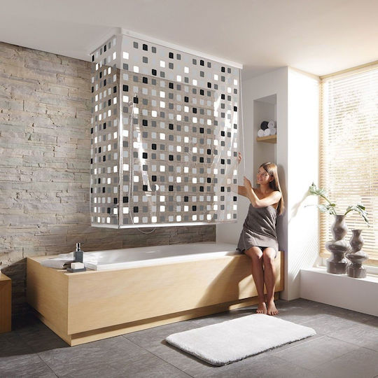 Kleine Wolke Grey Κουρτίνα Μπάνιου Ρολό 138x240 cm Γκρι