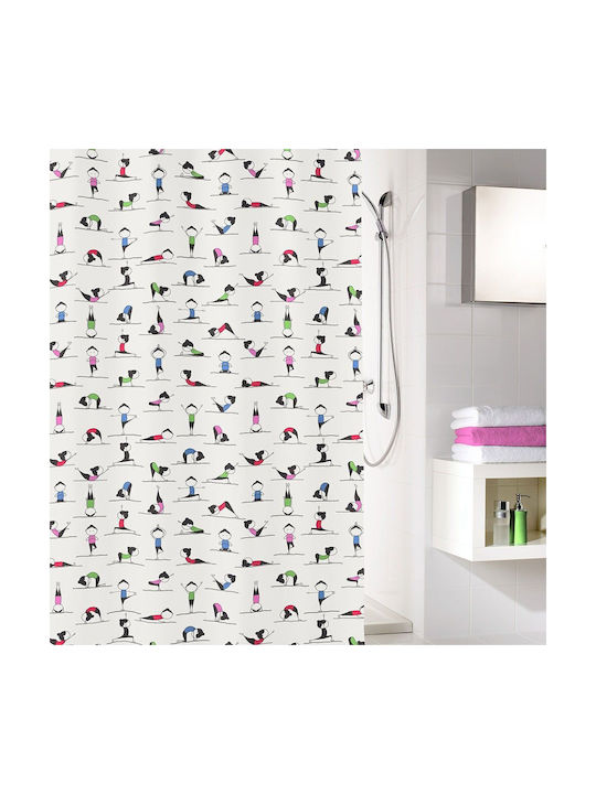 Kleine Wolke Yogi Fabric Shower Curtain 180x200cm Multicolour
