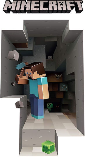 Autocolant Decorativ pentru Copii Perete 3D Minecraft