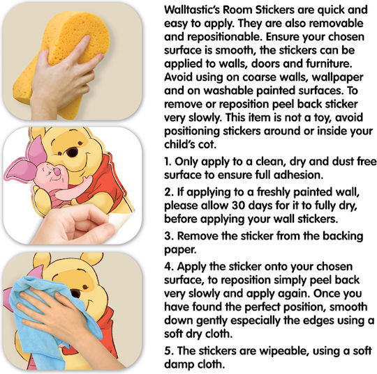 Walltastic Kinder Wandsticker Wand Winnie Pooh