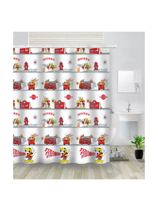 Vasilas Home Duschvorhang 180x180cm Rot