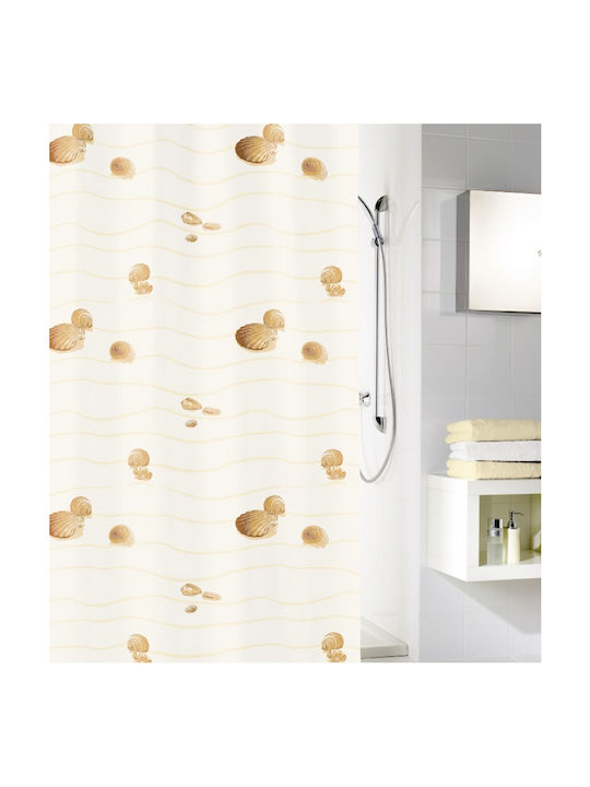 Kleine Wolke Miami Shower Curtain 180x200cm Beige