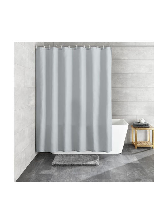 Kleine Wolke Rica Shower Curtain Fabric 180x200cm Gray