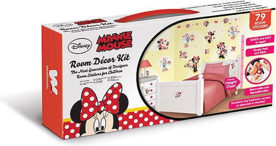 Декоративен комплект Walltastic Minnie Mouse 79 стикера за стая за деца