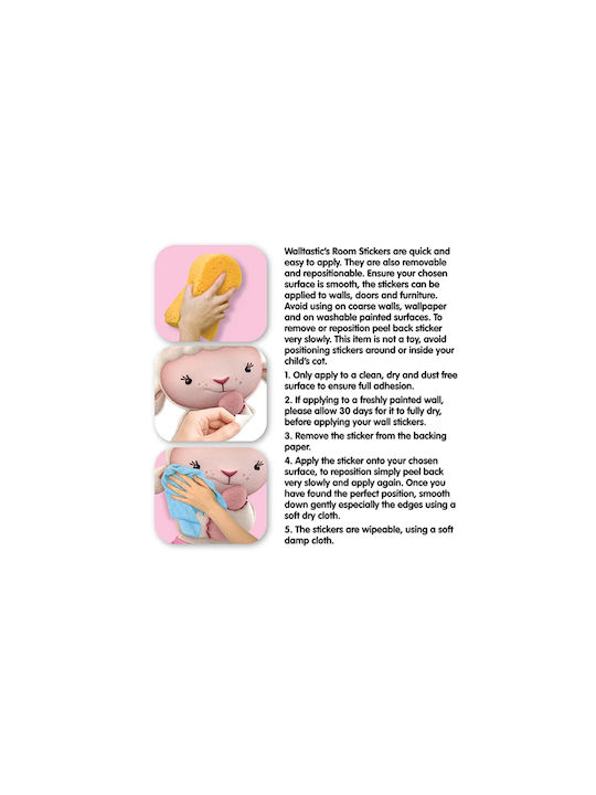 Παιδικά Αυτοκόλλητα Τοίχου Walltastic Doc Mcstuffins Decor Kit 59 Room Stickers