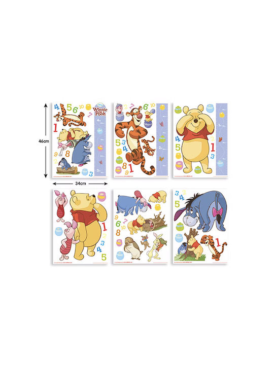 Walltastic Kids Wall Sticker Winnie The Pooh Decor Kit 79pcs