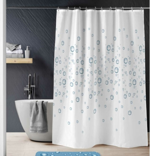 Douceur d'Intérieur Shower Curtain 180x200cm Blue