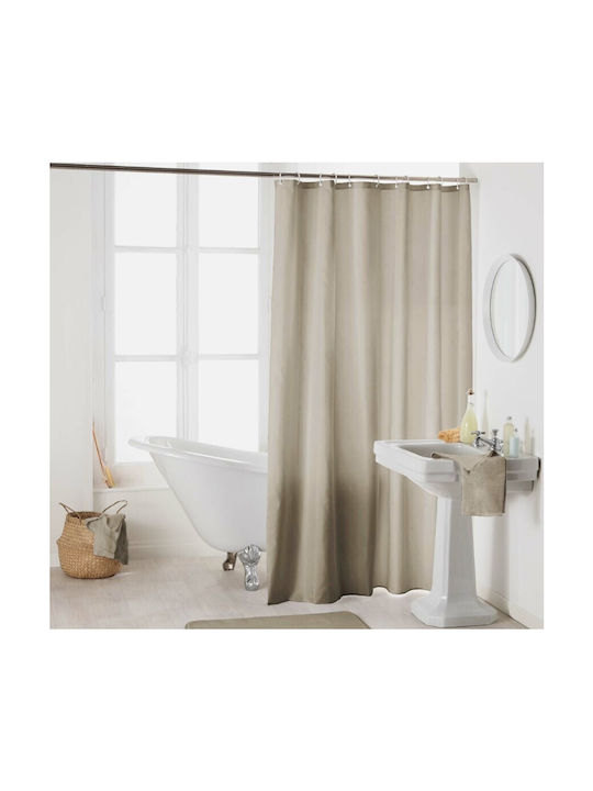Flamingo L-c Essencia Shower Curtain Fabric 180x200cm Taupe