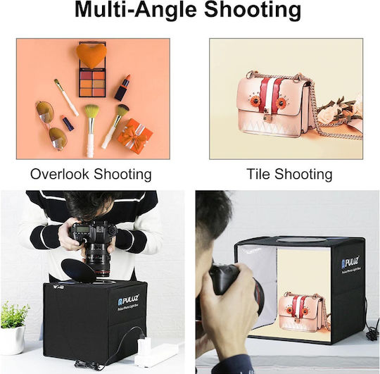 Puluz Foldable Photography Studio Photo Box Lighted 25x25x25cm