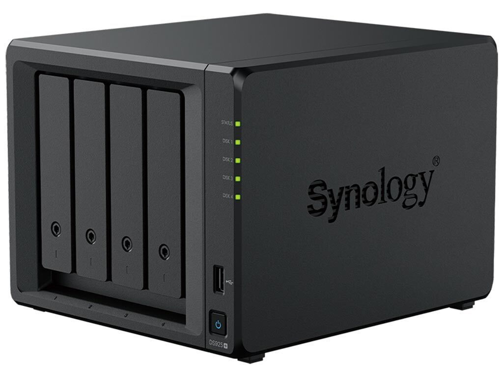 Synology DiskStation NAS Tower με 4 θέσεις για HDD/M.2/SSD και 2 θύρες Ethernet (DS925+)