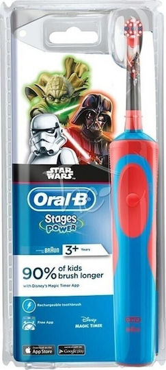 Oral-B Stages Power Children's Electric Toothbrush with Timer for 3+ Years Star Wars