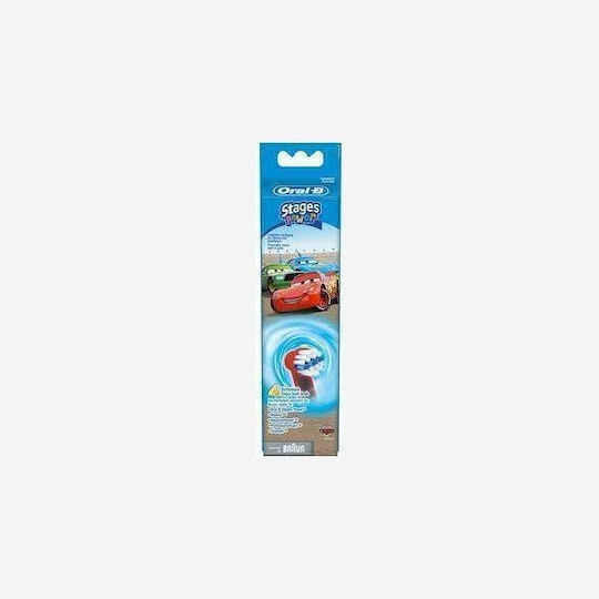 Oral-B Ανταλλακτικά Ηλεκτρικής Οδοντόβουρτσας Stages Power 4τμχ για 3+ Χρονών Orange