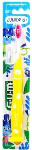 GUM 902 Junior Monster Children's Toothbrush For 6+ Years Light Blue-Blue