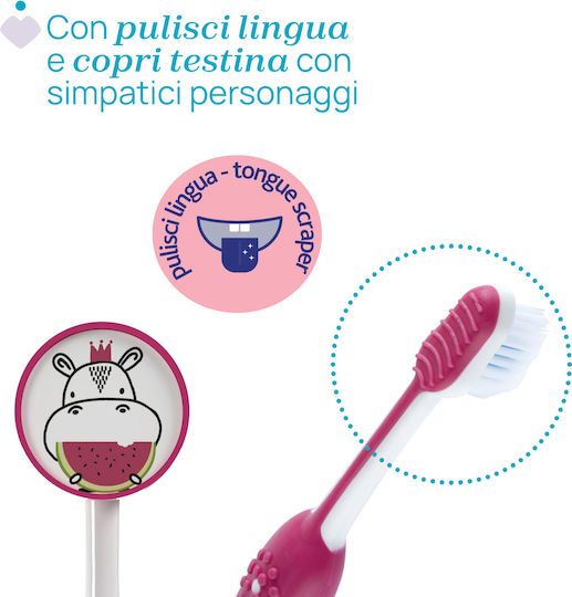 Chicco Hippo Детска Четка за Зъби Синя