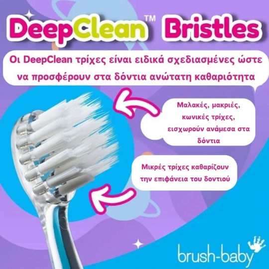 Brush Baby Kidz Sonic Παιδική Ηλεκτρική Οδοντόβουρτσα με Χρονόμετρο για 3+ Χρονών Flamingo με Ανταλλακτικά