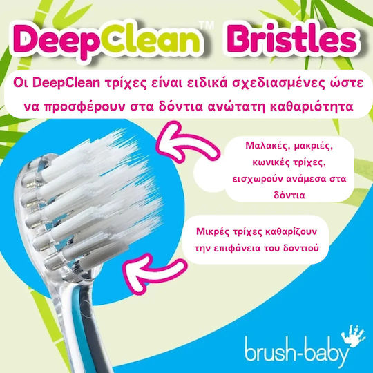 Brush Baby Wildones Children's Electric Toothbrush with Chronograph for 0m+ Panda with Replacement Heads