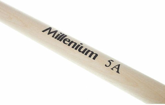 Millenium Ahorn Drumsticks Schlagzeug 5A mit Spitzenform Ablegen