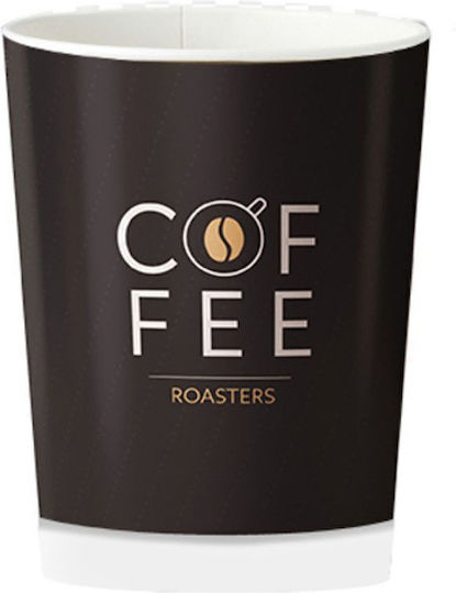 Coffee Roasters Disposable Cup Paper Black 240ml 50pcs