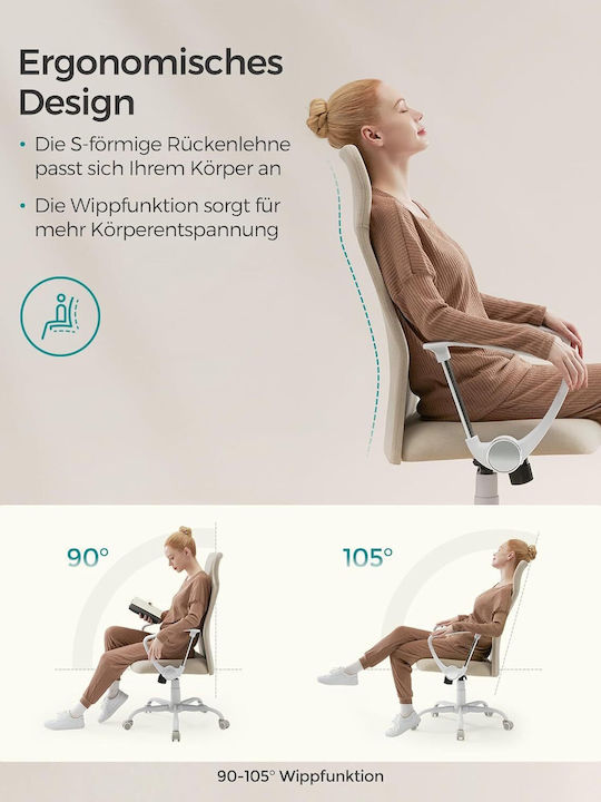 Songmics Office Chair With Recline Black