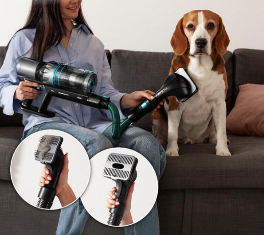 Cecotec Thunder Pet Flex Επαναφορτιζόμενη Σκούπα Stick 33.6V Μαύρη