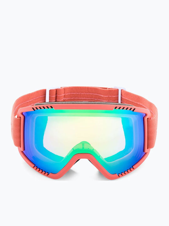 Head Μάσκα Σκι & Snowboard Ενηλίκων Πράσινη με Φακό σε Πράσινο Χρώμα