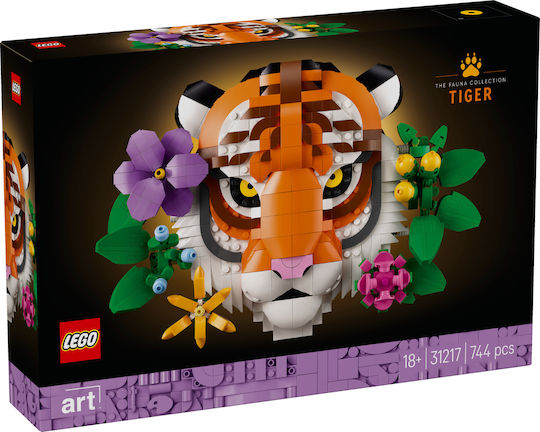 LEGO Art The Fauna Collection - Тигър за 18+ Години 744 Бройки
